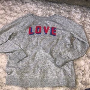 Grey LOVE sweatshirt